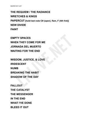 ATSPlus Setlist