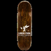 Brown Hybrid Theory skate deck top