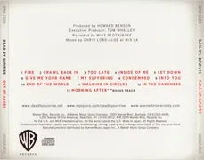 Japanese edition back cover
