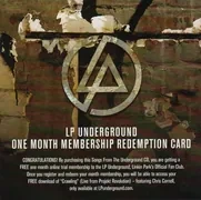 Redemption Card